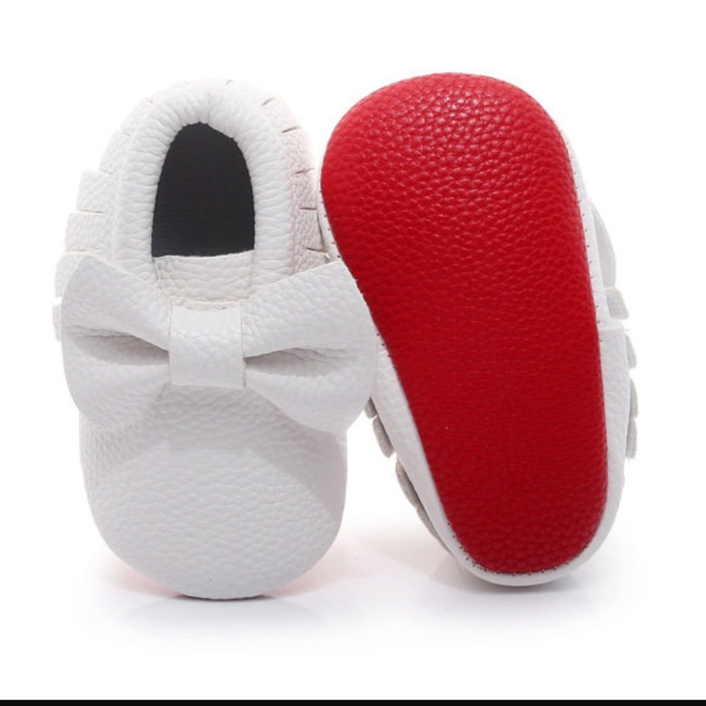 Baby White Moccasins
